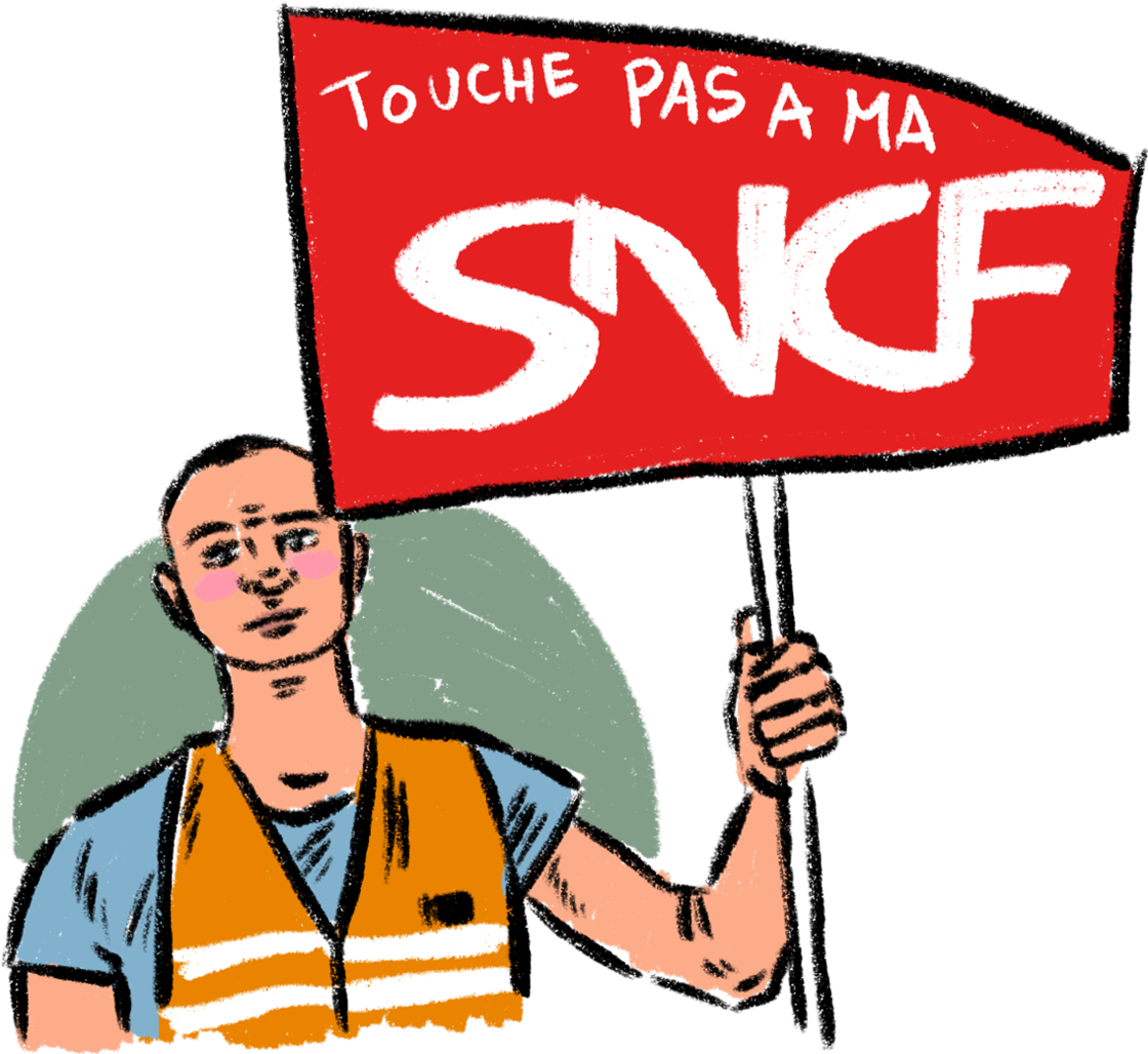 [Translate to en:] Wochenlang kam es zu Streiks bei der SNCF