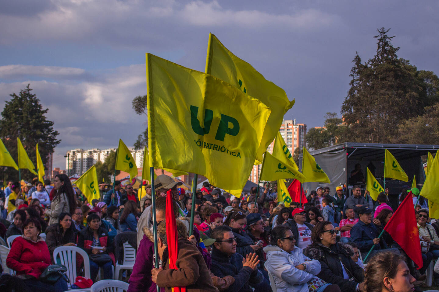 Demonstration der Unión Patriótica (UP)