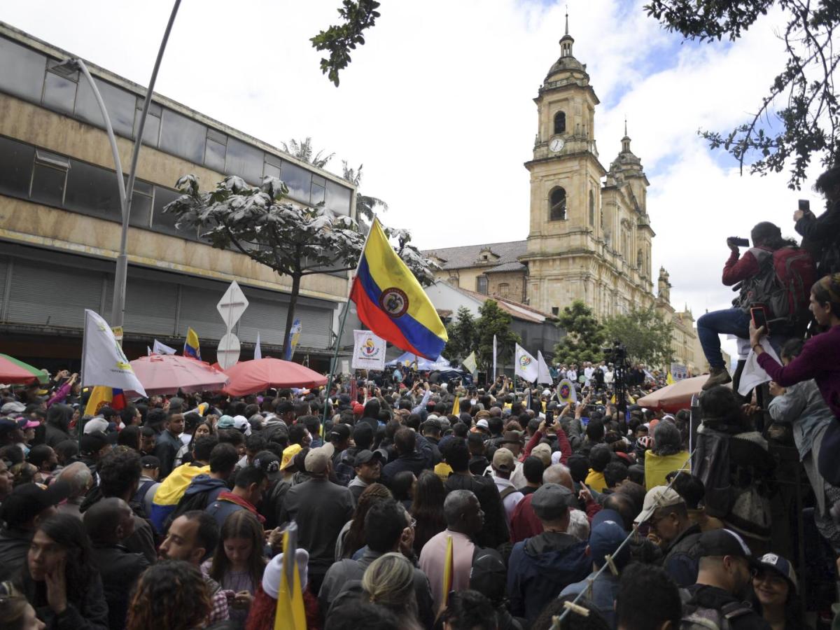 Demonstration in Kolumbien am 7. März